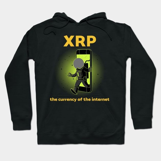 XRP the currency of the internet Hoodie by Tshirtguy